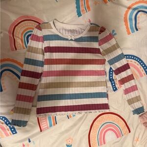 Striped Long Sleeve Kids Tee